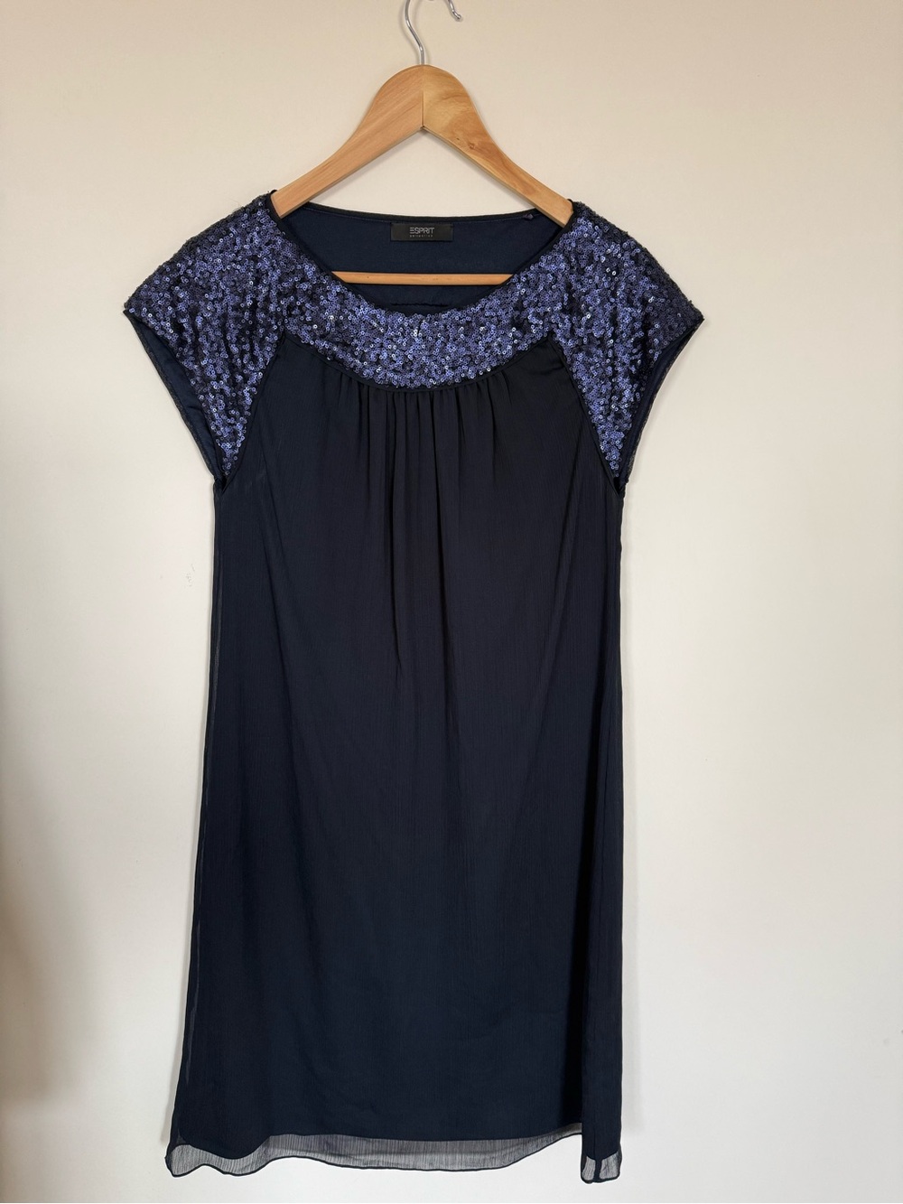 Esprit Navy Top with Silver Logo